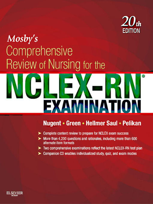 Title details for Mosby's Comprehensive Review of Nursing for the NCLEX-RN® Examination by Patricia M. Nugent - Available